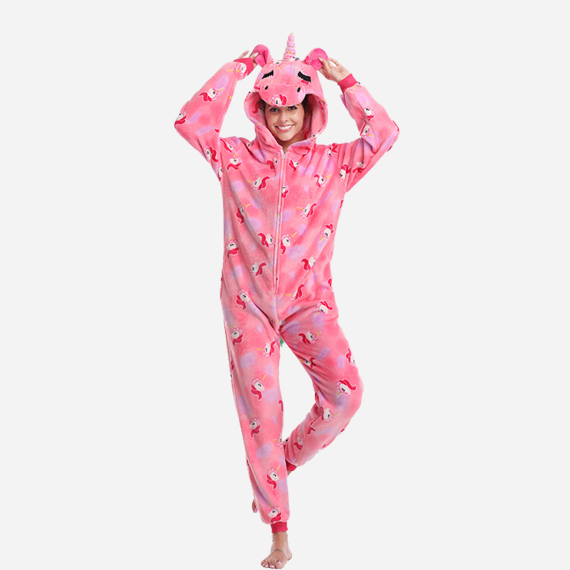 Pink Unicorn Onesie Costume Pajamas Adult Unibuy