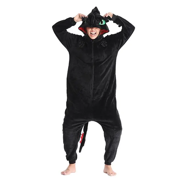 How to Train Your Dragon Toothless Onesie Costume Pajamas Adult Unibuy