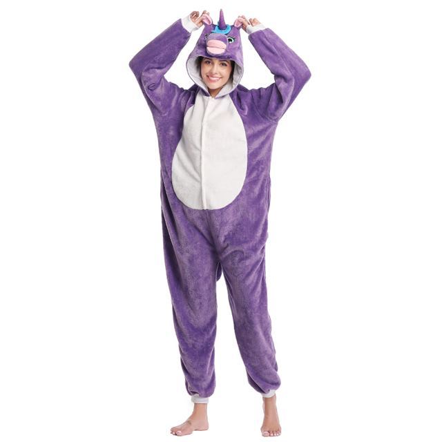 Purple Unicorn Onesie Costume Pajamas Adult Ver.1 Unibuy