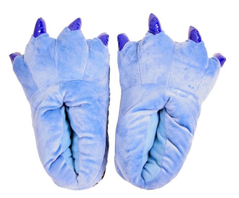 Blue Animal Slippers Onesie Costume Pajamas Shoes for Adult Kids Unibuy
