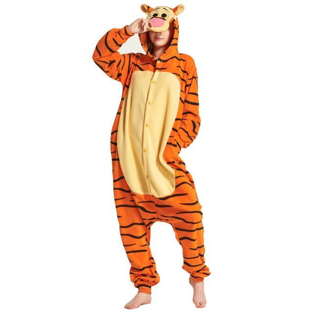 Pooh Tigger Onesie Costume Pajamas Adult Unibuy