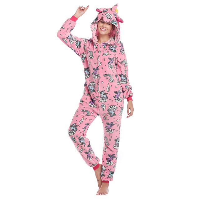 Rainbow Unicorn Onesie Costume Pajamas Adult Unibuy