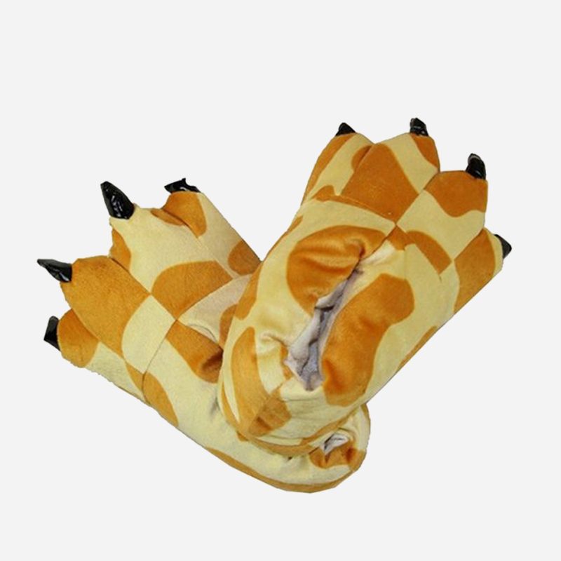 Giraffe Animal Slippers Onesie Costume Pajamas Shoes for Adult Kids Unibuy