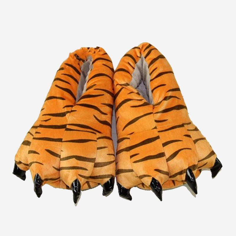 Tiger Animal Slippers Onesie Costume Pajamas Shoes for Adult Kids Unibuy