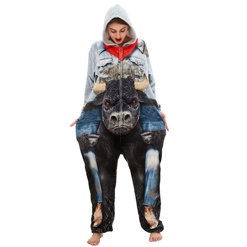 Minotaur Onesie Costume Pajamas Adult Unibuy