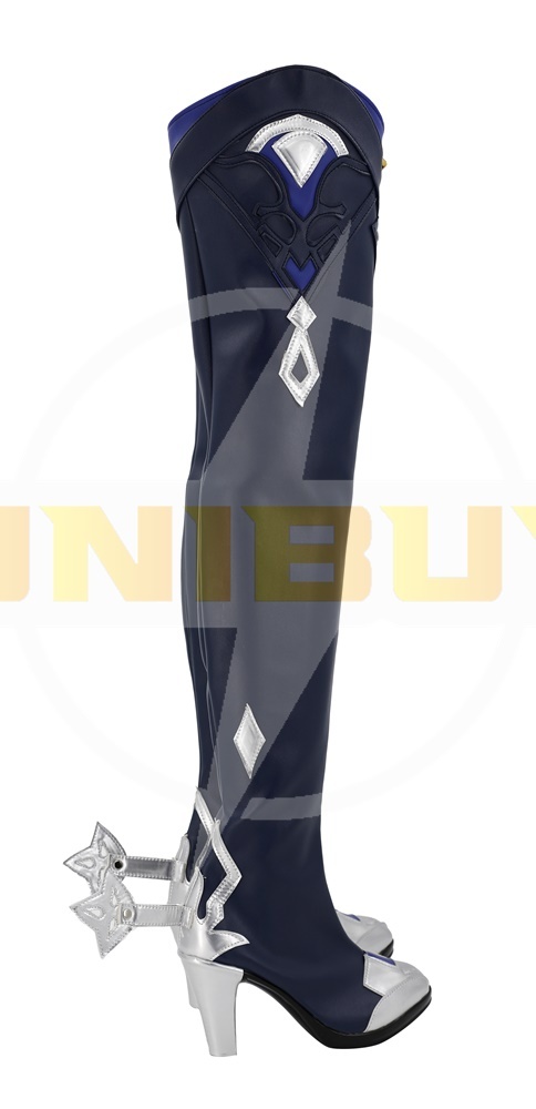 Genshin Impact Eula Shoes Cosplay Long Boots Ver.2 Unibuy