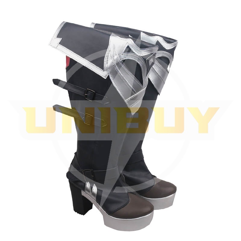 Genshin Impact Diluc Shoes Cosplay Men Boots Red Dead of Night Ver.1 Unibuy