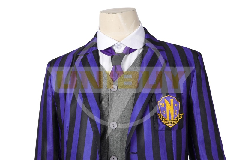 Wednesday The Addams Family Eugene Otinger Costume Cosplay Suit Nevermore Academy Uniform Unibuy