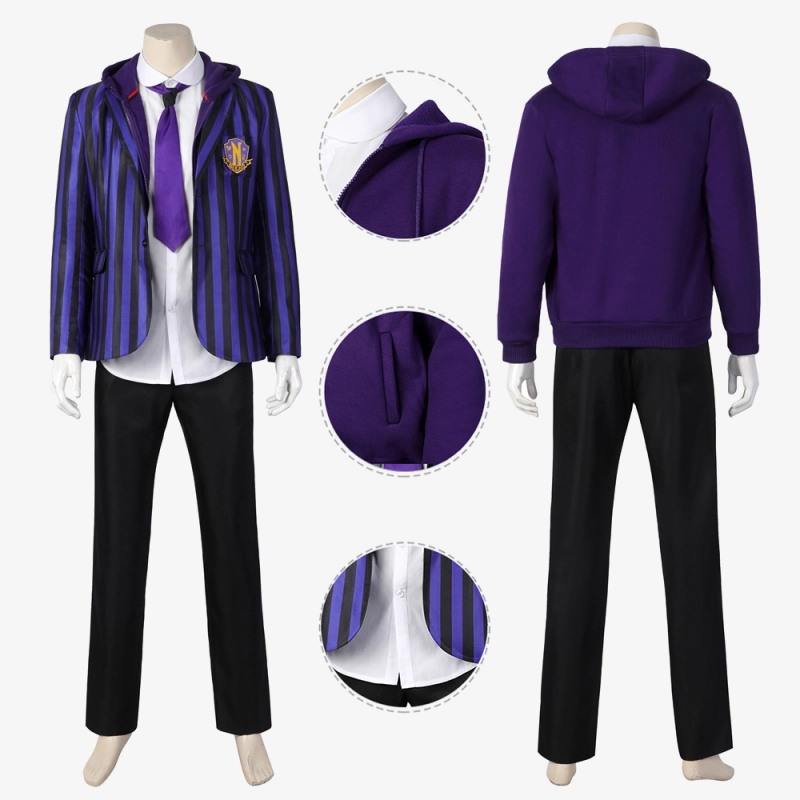 The Addams Family  Xavier Thorpe Ajax Petropolus Costume Cosplay Suit Nevermore Academy Uniform Unibuy