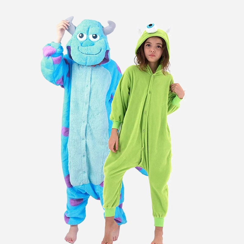 Sullivan Mike Wazowski Onesie Costume Pajamas Kid Unibuy