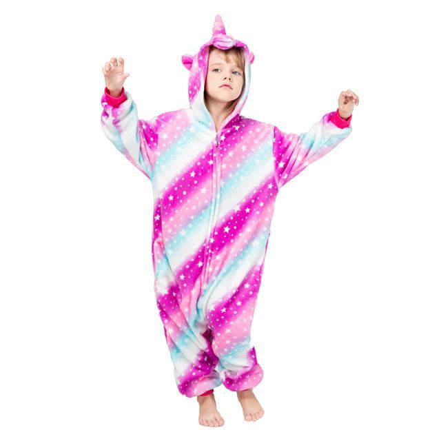 Rainbow Star Unicorn Onesie Costume Pajamas Kid Unibuy