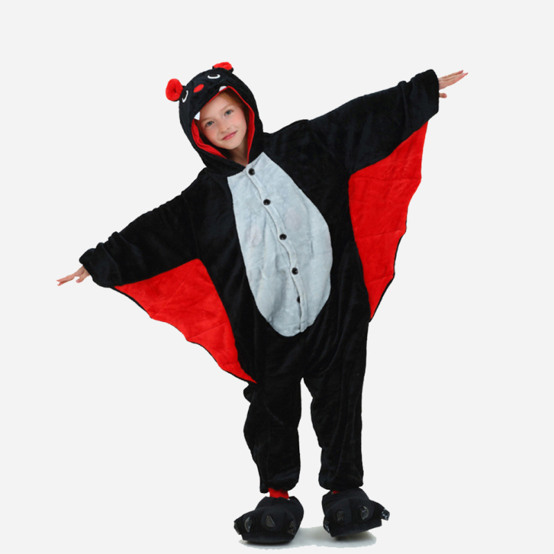 Black Bat Onesie Costume Pajamas Kid Unibuy