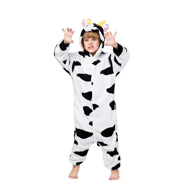 Milk Cow Onesie Costume Pajamas Kid Unibuy