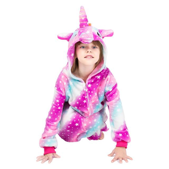 Rainbow Star Unicorn Onesie Costume Pajamas Kid Unibuy