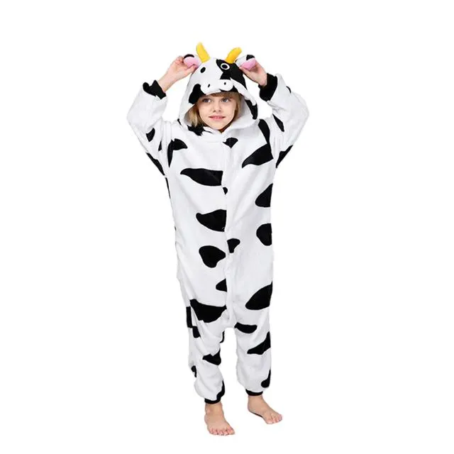 Milk Cow Onesie Costume Pajamas Kid Unibuy