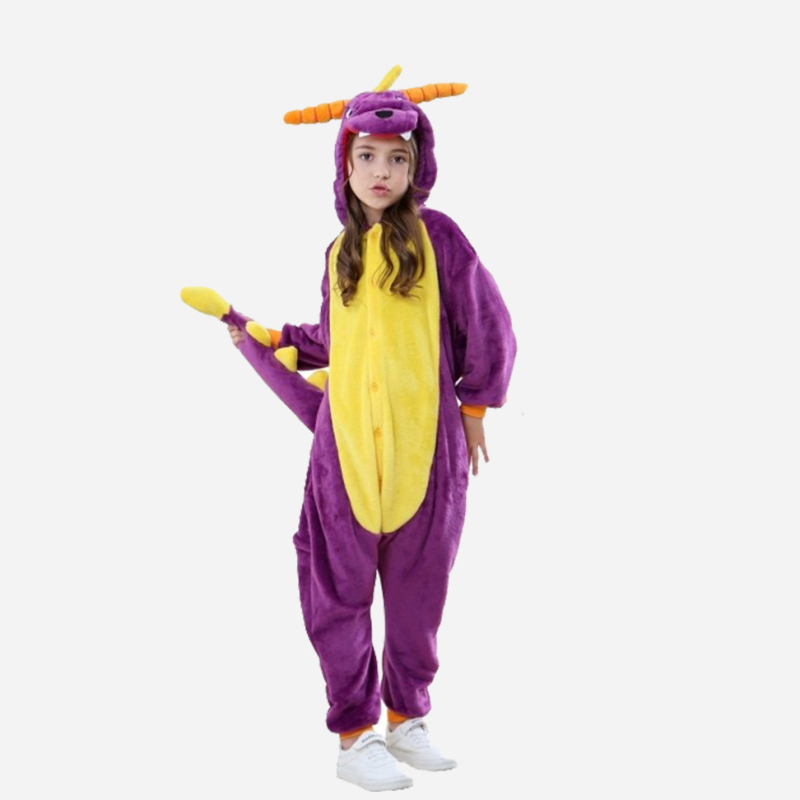 Purple Dragon Spyro Onesie Costume Pajamas Kid Unibuy