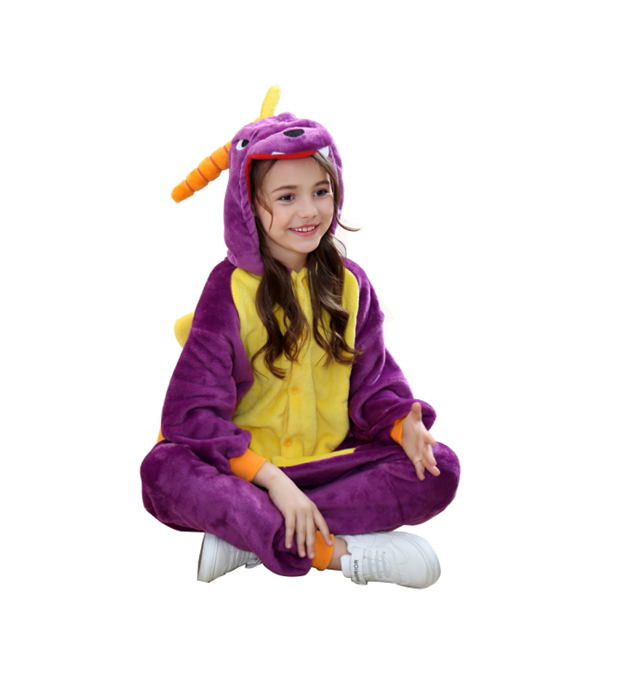 Purple Dragon Spyro Onesie Costume Pajamas Kid Unibuy