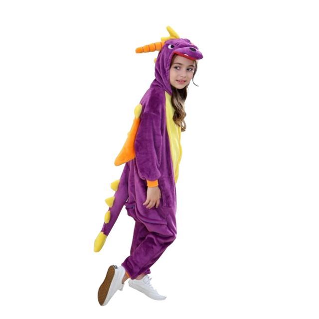 Purple Dragon Spyro Onesie Costume Pajamas Kid Unibuy