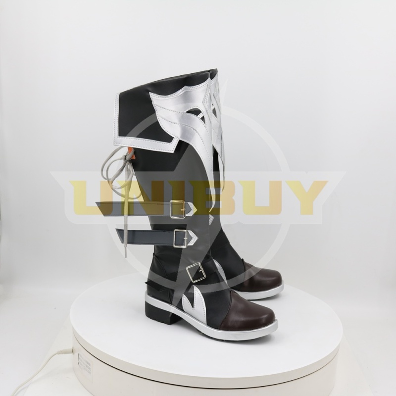 Genshin Impact Diluc Shoes Cosplay Men Boots Red Dead of Night Ver.2 Unibuy