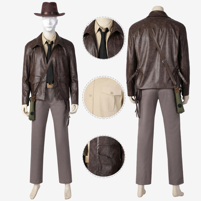 Indiana Jones 5 Costume Cosplay Suit with Hat Unibuy