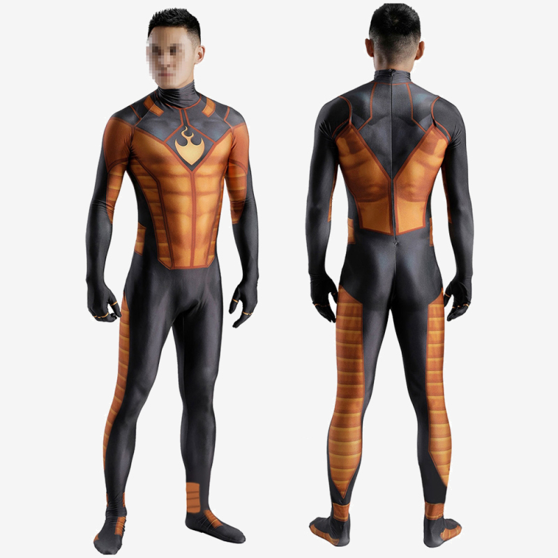 Human Torch Cosplay Costume Suit For Kids Adult Unibuy