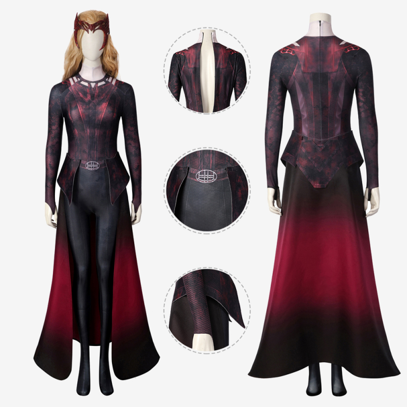 Scarlet Witch Jumpsuit Costume Cosplay Suit Doctor Strange in the Multiverse of Madness Unibuy