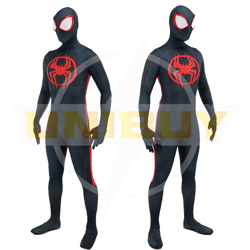 Spider-Man Across the Spider-Verse Miles Morales Suit Costume Cosplay Bodysuit For Men Kids Unibuy