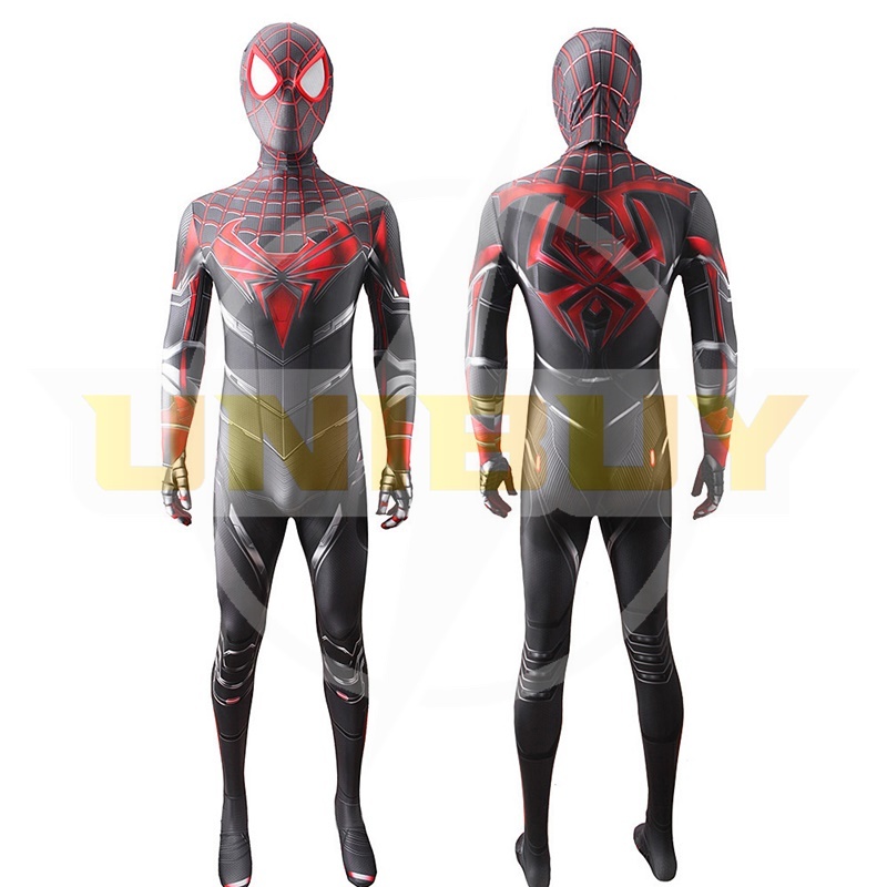 Spider-man PS5 Miles Morales Suit Costume Cosplay Bodysuit For Men Kids Unibuy