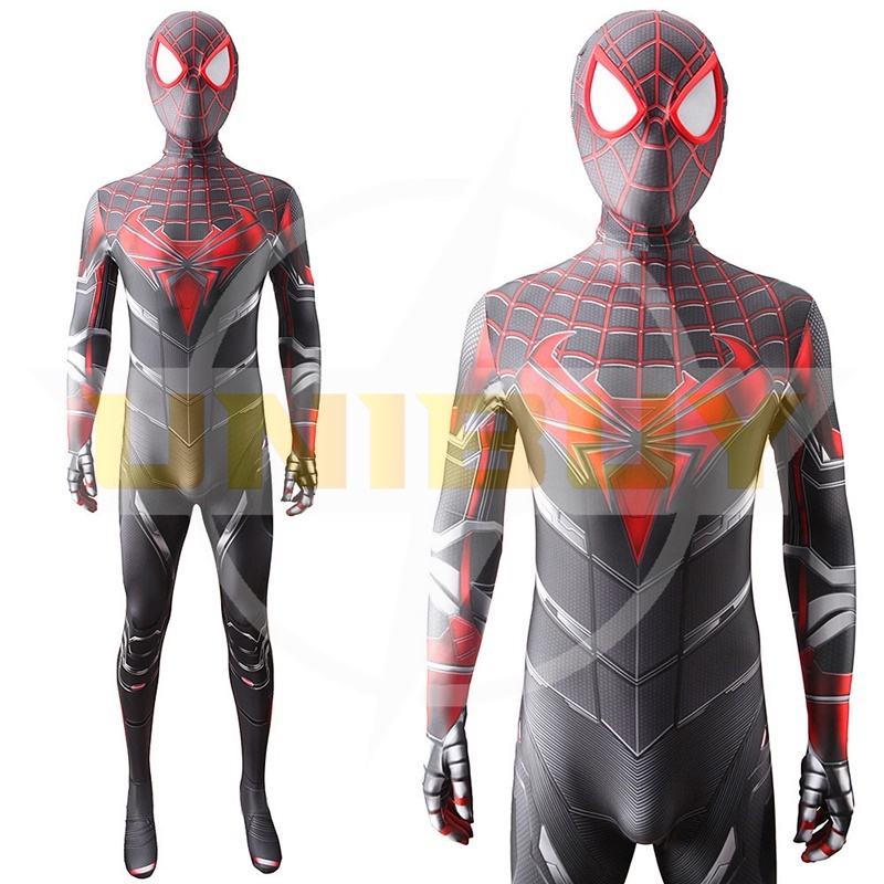 Spider-man PS5 Miles Morales Suit Costume Cosplay Bodysuit For Men Kids Unibuy
