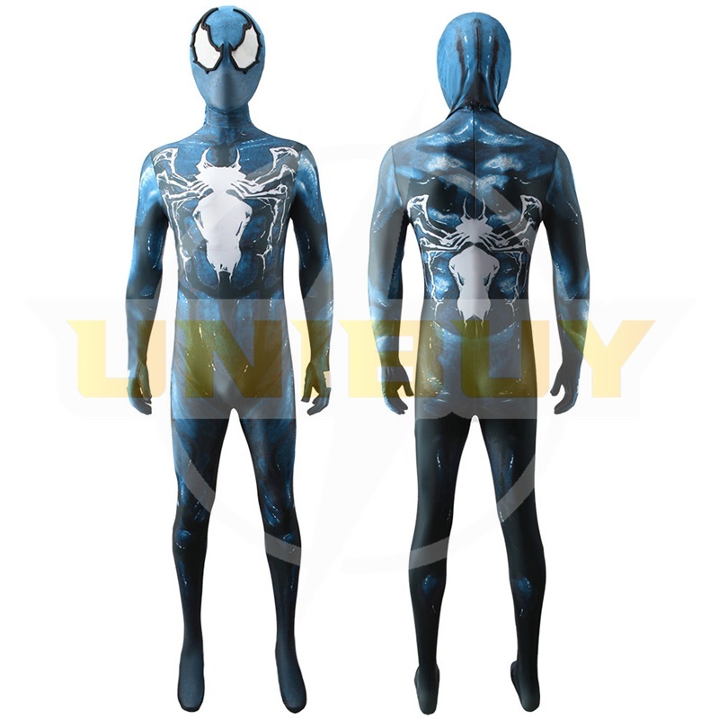 Spider Man Costume Cosplay Blue Venom Symbiote Jumpsuit Bodysuit For Men Kids Unibuy