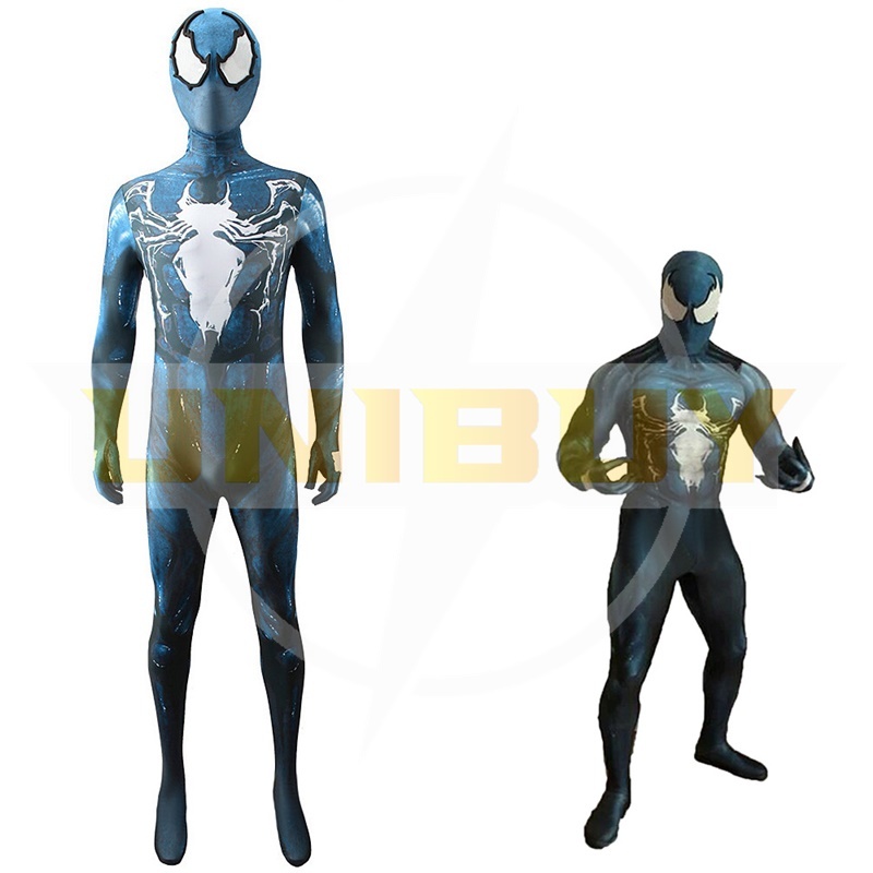 Spider Man Costume Cosplay Blue Venom Symbiote Jumpsuit Bodysuit For Men Kids Unibuy