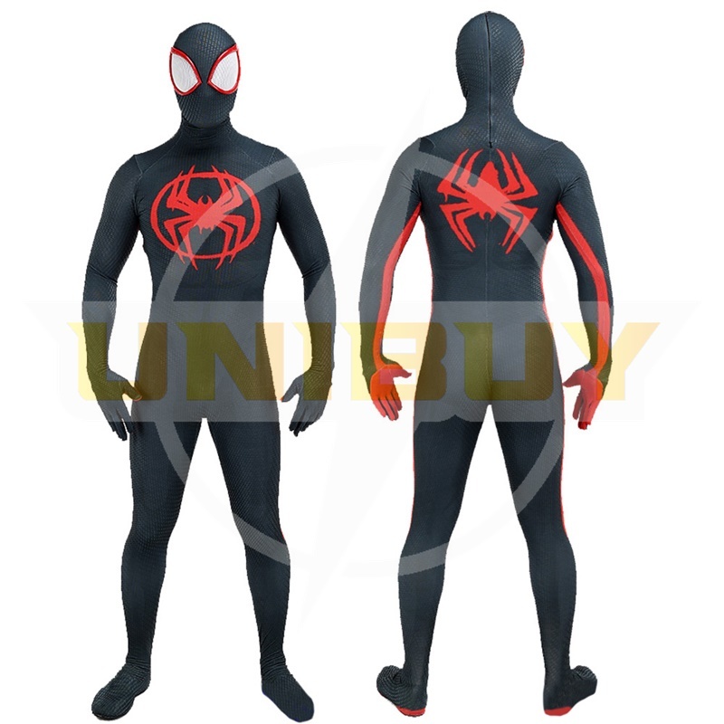 Spider-Man Across the Spider-Verse Miles Morales Suit Costume Cosplay Bodysuit For Men Kids Unibuy