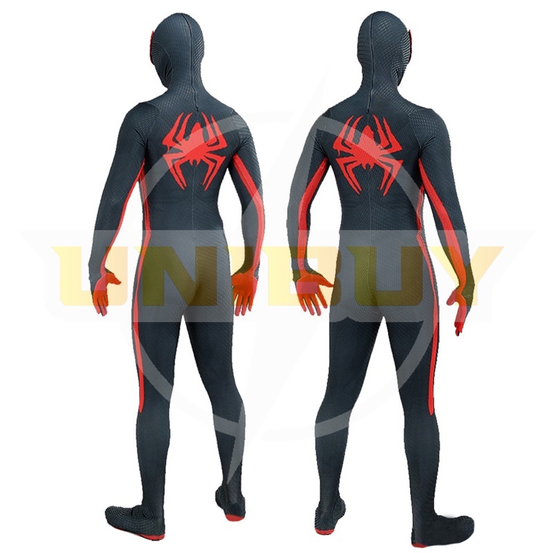 Spider-Man Across the Spider-Verse Miles Morales Suit Costume Cosplay Bodysuit For Men Kids Unibuy