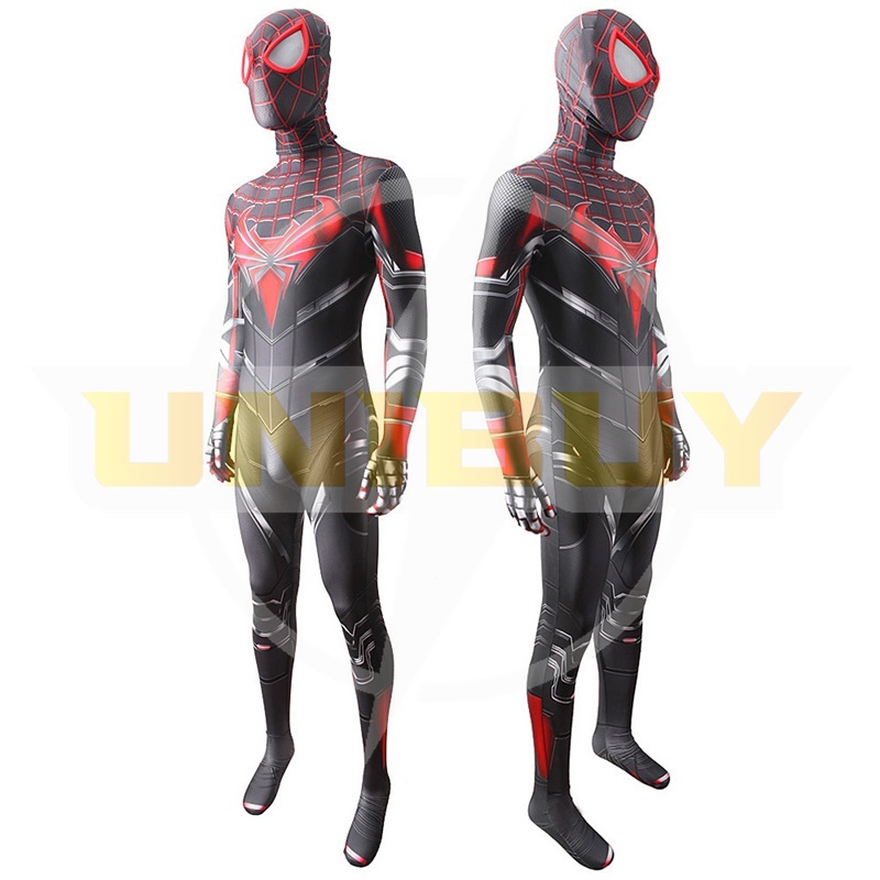 Spider-man PS5 Miles Morales Suit Costume Cosplay Bodysuit For Men Kids Unibuy