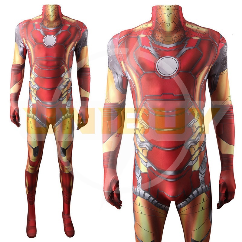 Avengers Iron Man Suit Costume Cosplay Sport Jumpsuit Bodysuit For Kids Adult Unibuy