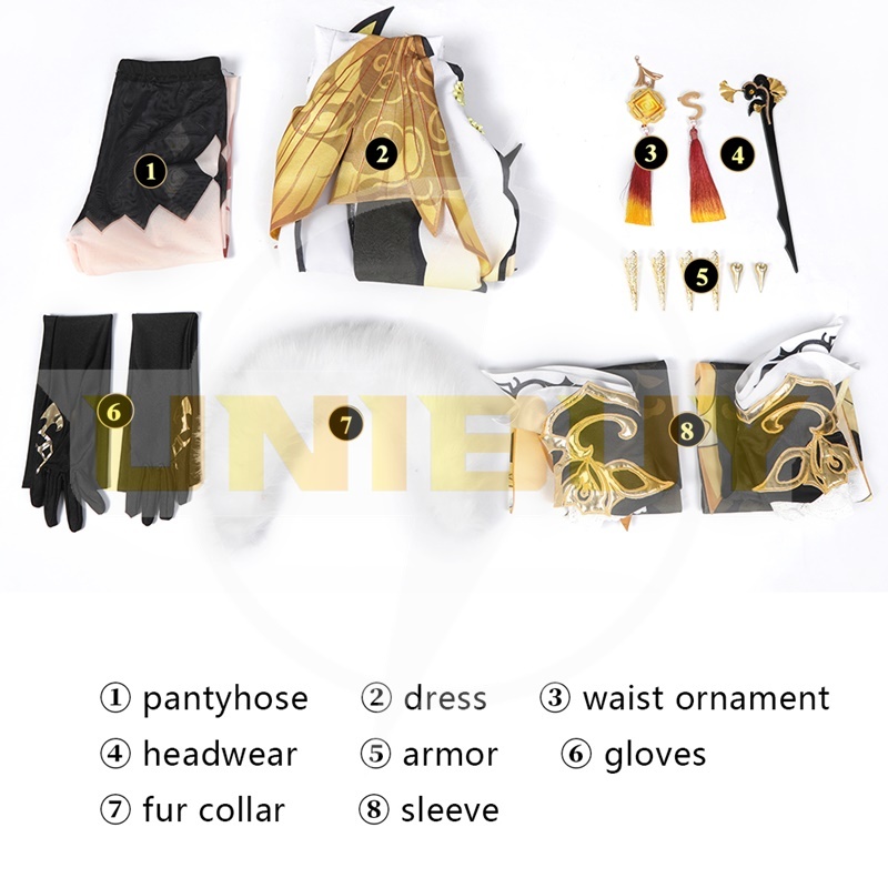 Genshin Impact Ningguang Costume Cosplay Dress Unibuy