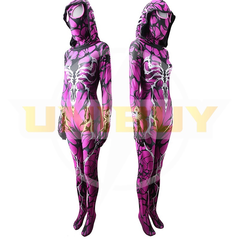 Gwen Stacy Costume Cosplay Suit Venom Symbiote Gwenom Jumpsuit Purple For Kids Adult Unibuy