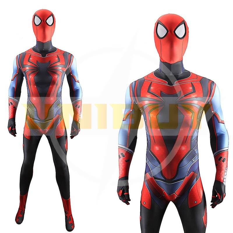 PS4 Spider Man Suit Cosplay Costume Peter Parker Jumpsuit For Kids Adult Unibuy
