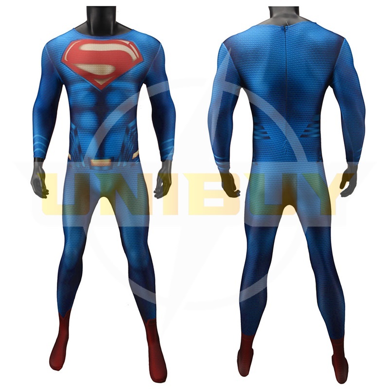 Superman Clark Kent Costume Cosplay Suit Bodysuit Man of Steel For Men Kids Unibuy