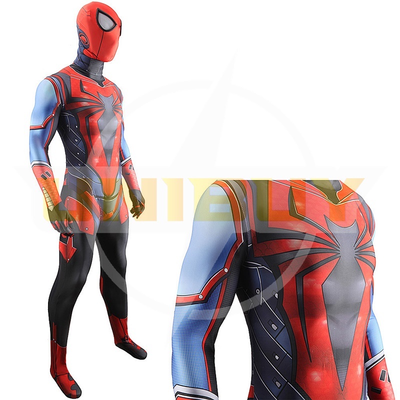 PS4 Spider Man Suit Cosplay Costume Peter Parker Jumpsuit For Kids Adult Unibuy
