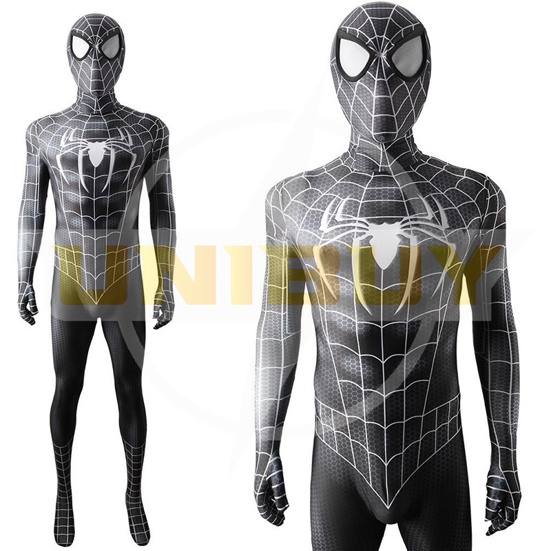 Spider-Man 3 Costume Cosplay Suit Peter Parker Black Jumpsuit For Men Kids Unibuy