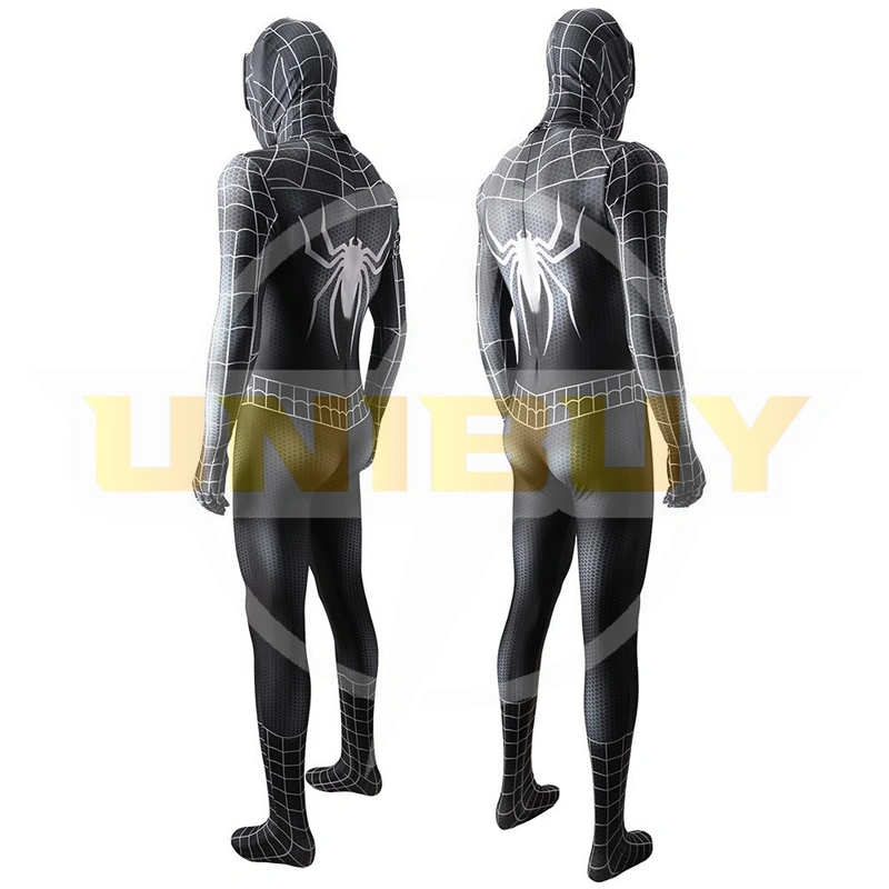 Spider-Man 3 Costume Cosplay Suit Peter Parker Black Jumpsuit For Men Kids Unibuy