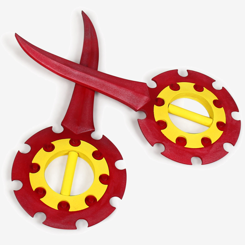 FINAL FANTASY Rikku Flywheel Daggers Prop Cosplay 2 PCS Unibuy