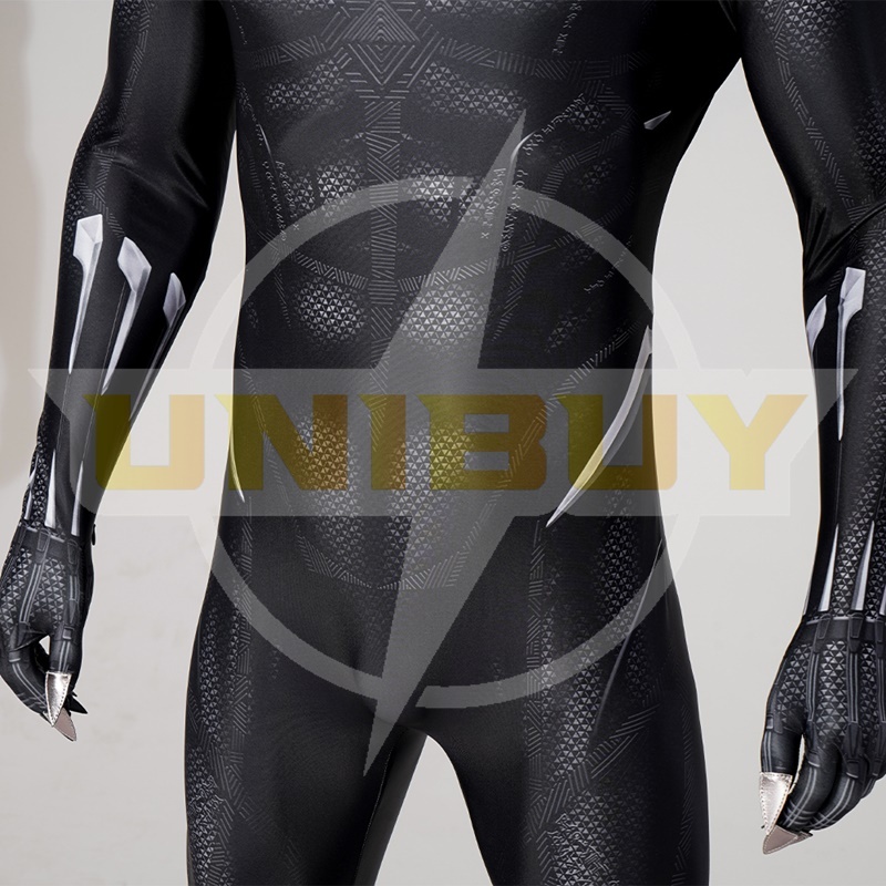 Black Panther T'Challa Costume Cosplay Suit with Mask for Adults Kids Unibuy