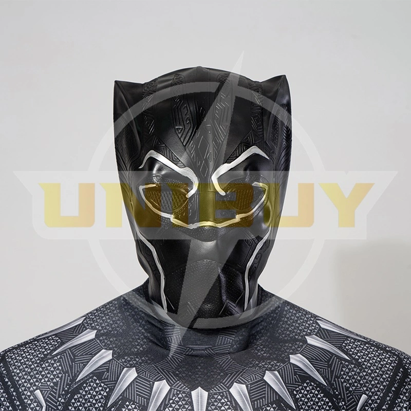 Black Panther T'Challa Costume Cosplay Suit with Mask for Adults Kids Unibuy