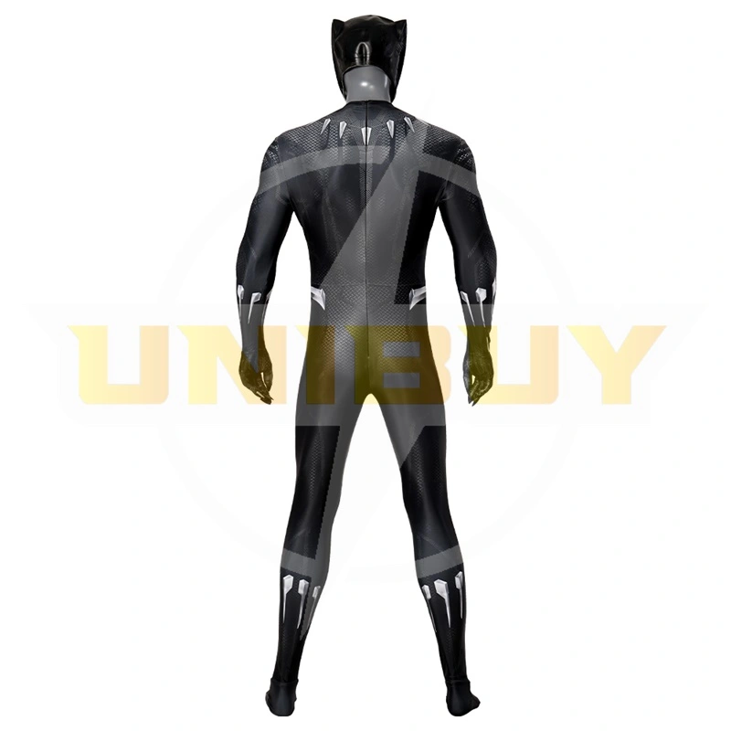 Black Panther T'Challa Costume Cosplay Suit with Mask for Adults Kids Unibuy