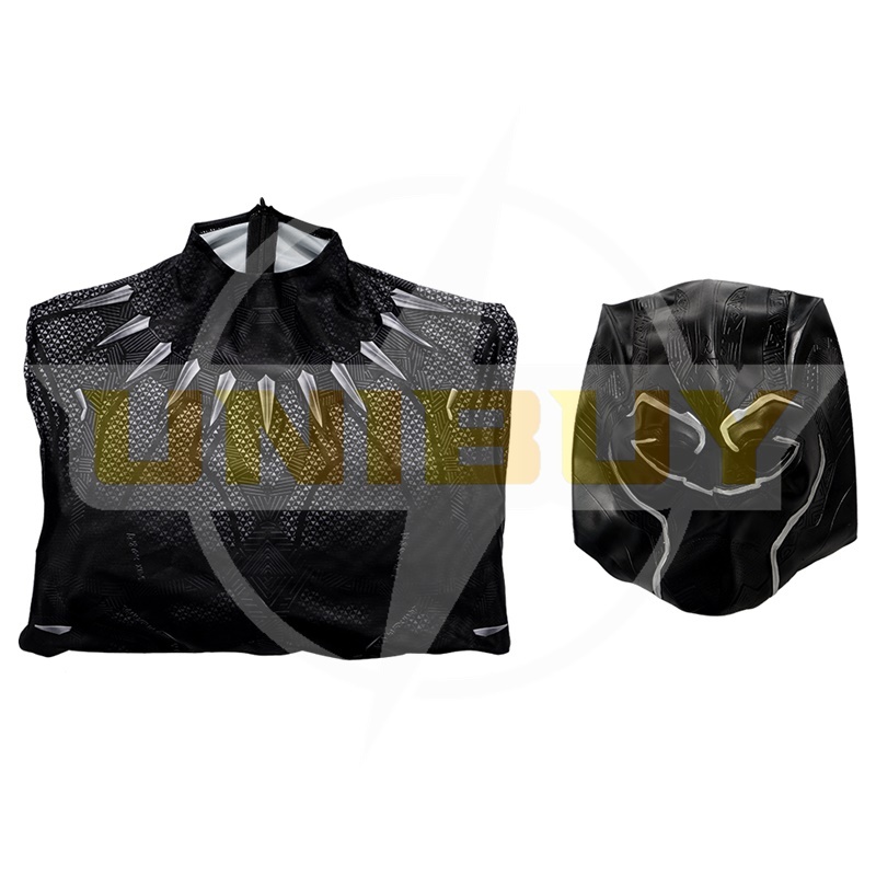 Black Panther T'Challa Costume Cosplay Suit with Mask for Adults Kids Unibuy