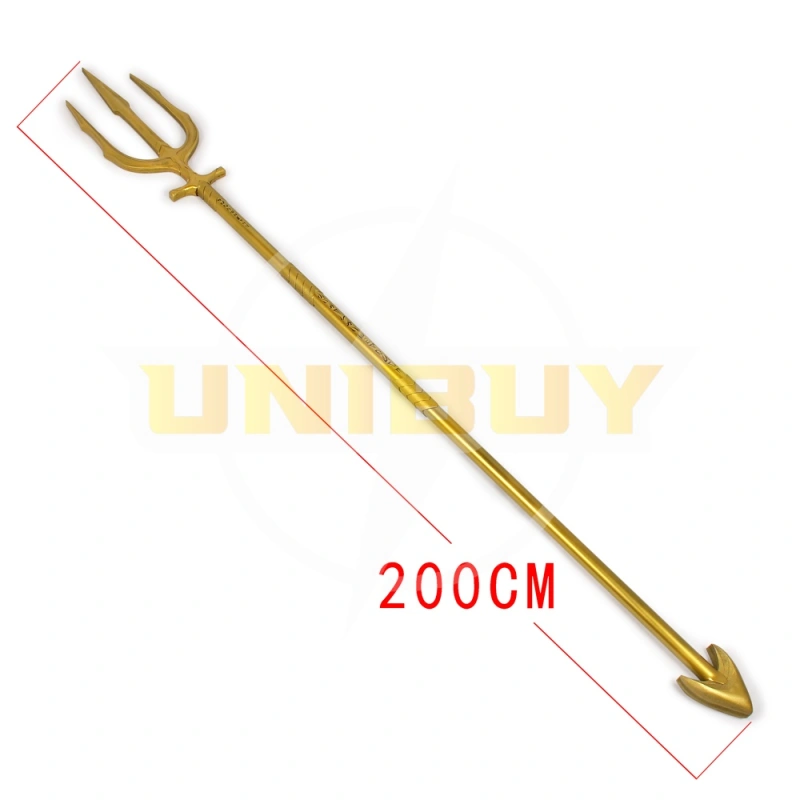 Aquaman Arthur Curry Orin Trident Gold Weapon Cosplay Prop Unibuy