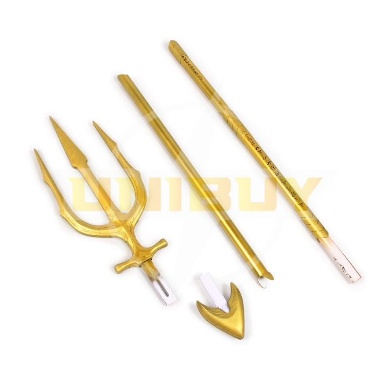 Aquaman Arthur Curry Orin Trident Gold Weapon Cosplay Prop Unibuy