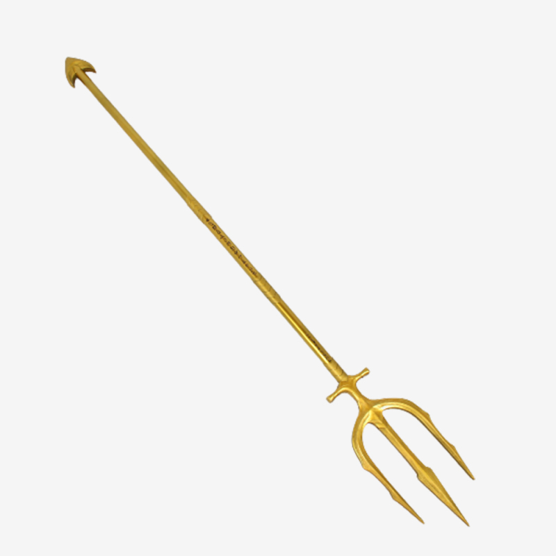 Aquaman Arthur Curry Orin Trident Gold Weapon Cosplay Prop Unibuy